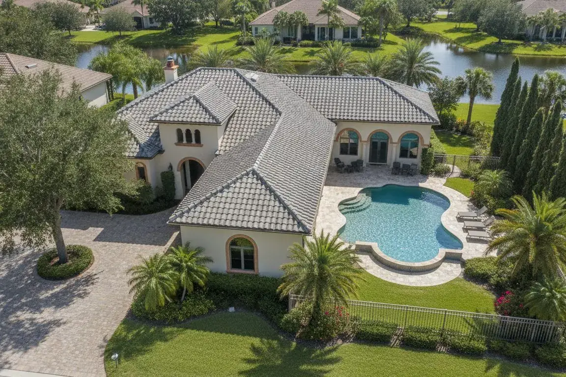 Casa ilustrativa en Florida con espacios interiores y exteriores conectados